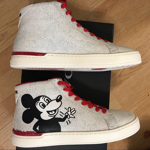 🐭❤️ Coach Disney Mickey X Keith Haring High Top Sneaker - Picture 12 of 13